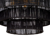 Alyssa Black Jute Chandelier