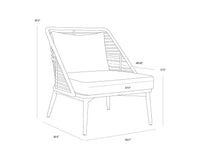 Andria Arashi Black Lounge Chair
