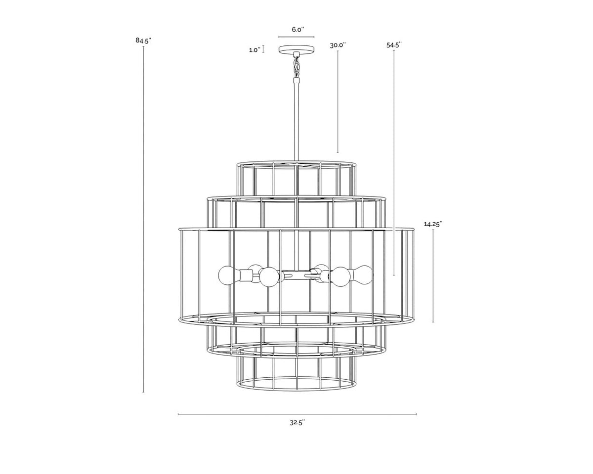 Alyssa Natural Jute Chandelier