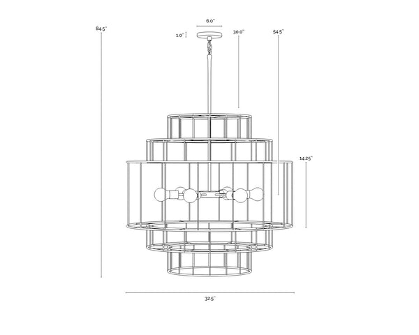 Alyssa Natural Jute Chandelier