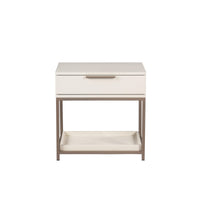 Rebel Nightstand - Small - Champagne Gold - Cream