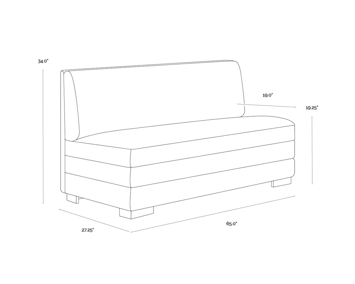 Radcliff Banquette Bravo Black