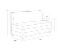 Radcliff Banquette Bravo Black