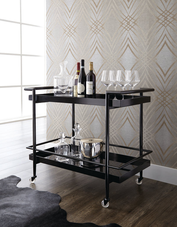 Livingston Bar Cart Black