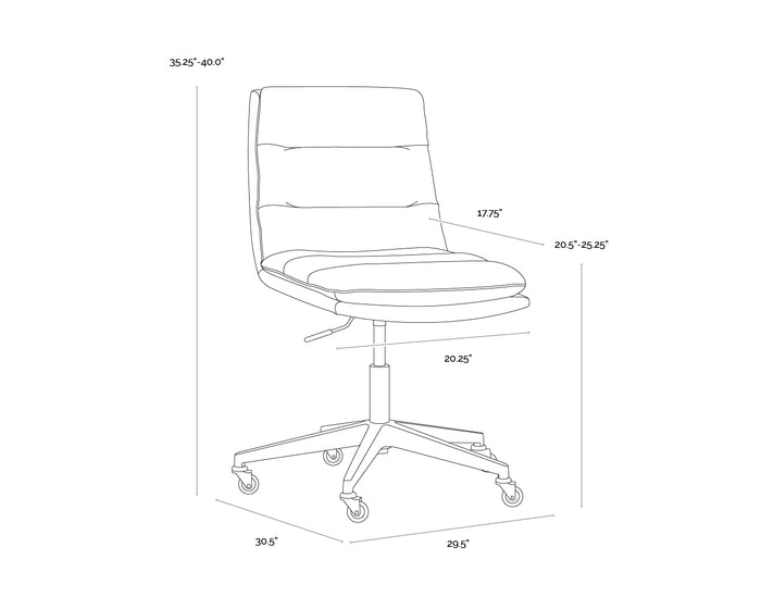 Stinson Office Bravo Cognac Chair
