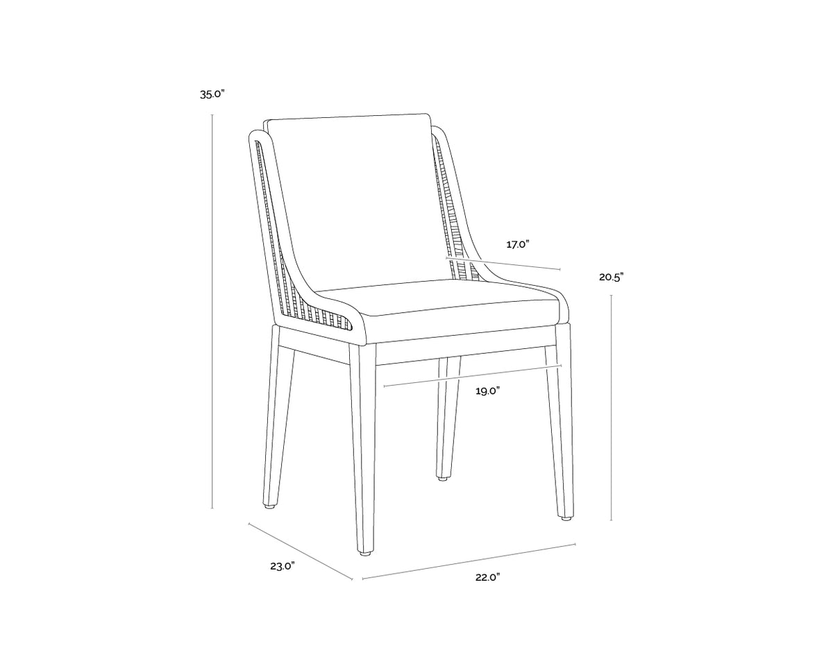 Sorrento Drift Brown - Palazzo Cream Dining Chair