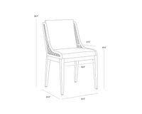 Sorrento Drift Brown - Palazzo Cream Dining Chair