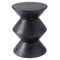 Union Black Concrete Side Table