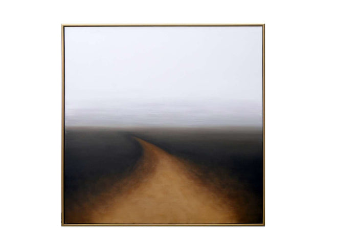 Autumn Silence 48" X 48" - Gold Floater Frame