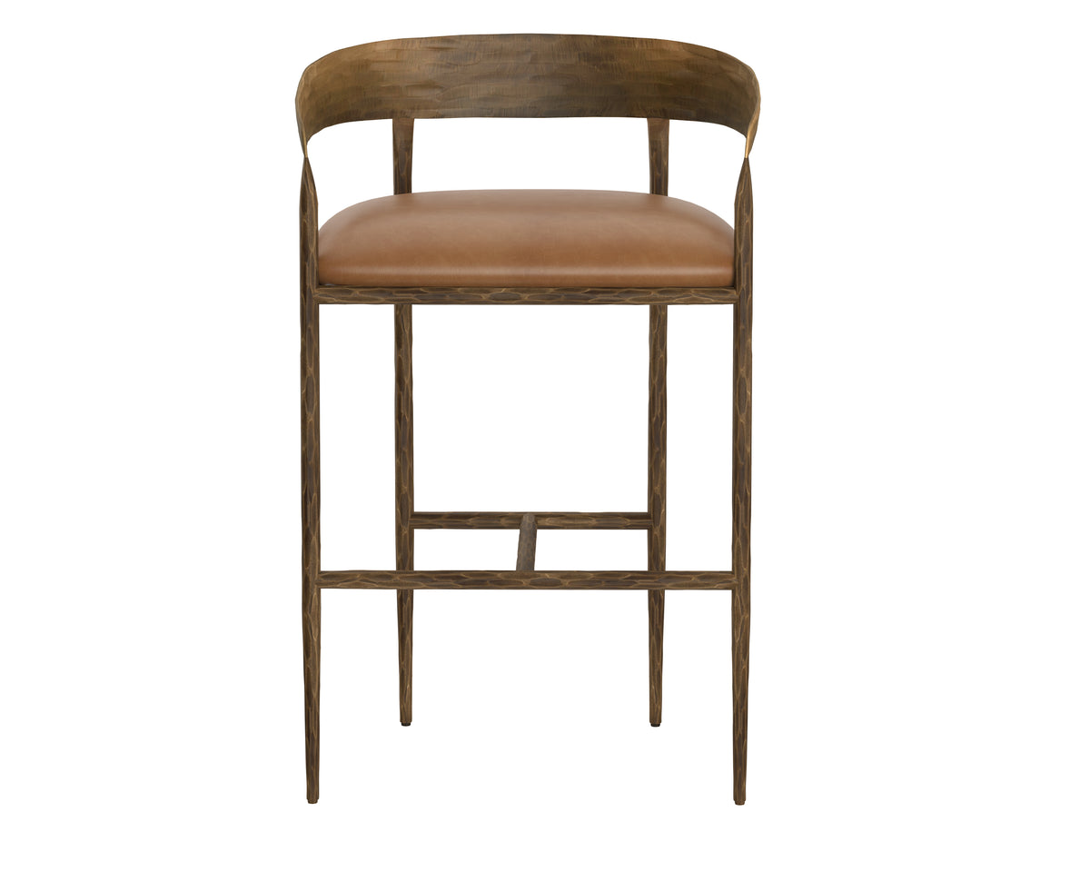 Zanatta Barstool Tan Leather