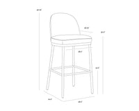 Lavania Barstool Meg Taupe / Porcini Taupe