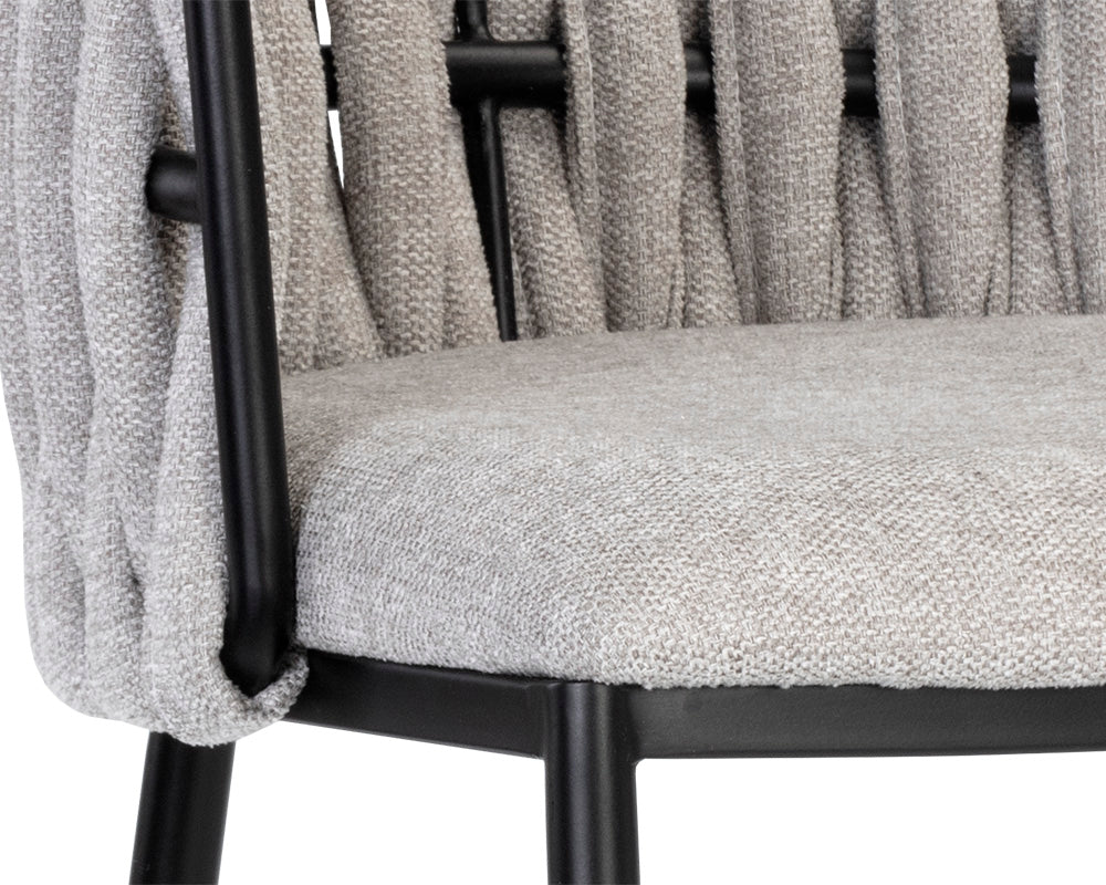 Sarai Belfast Heather Grey Counter Stool