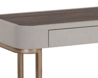Jamille Cream & Warm Brass Console Table