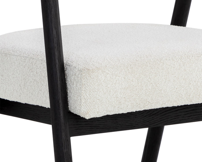 Sova Dining Black - Copenhagen White Armchair