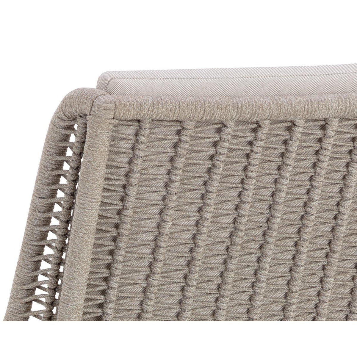 Sorrento Grey Woven Dining Chair - Outdoor Chair Detail | Bone & Brass