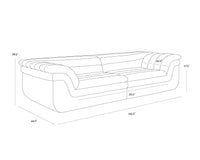 Bello Diamond Mink Sofa