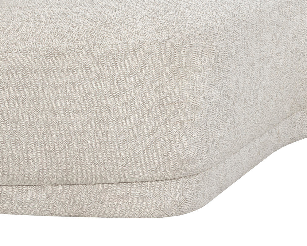 Soraya Curved Dove Cream Sofa