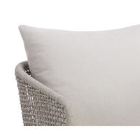 Capri Grey Woven Dining Armchair - Outdoor Chair Detail | Bone & Brass