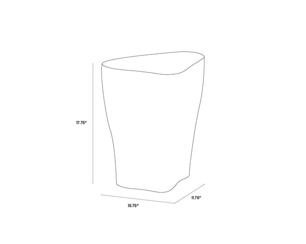 Dali End Small - White Table