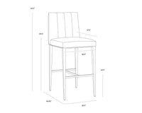 Wilbur Barstool Milliken Cognac