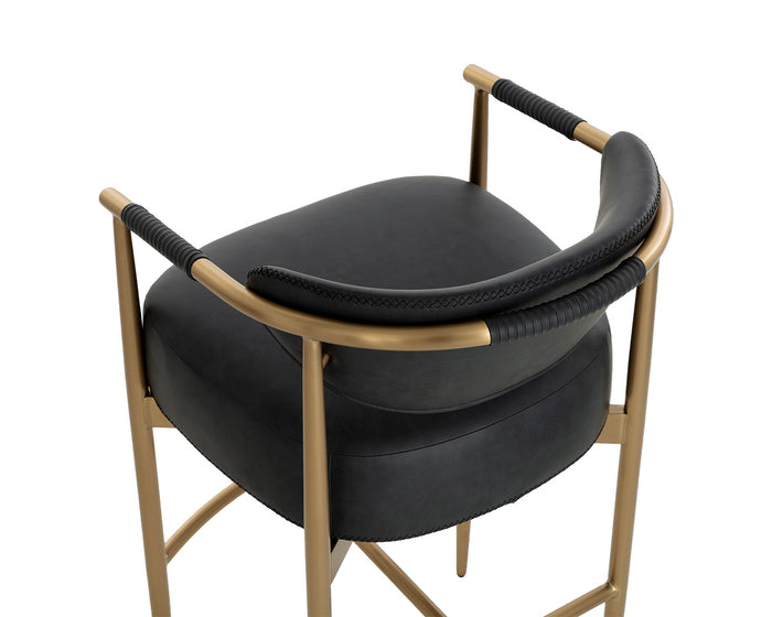 Heloise Bravo Black Counter Stool