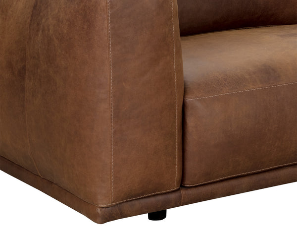 Beau Sofa Chaise Raf - Lucia Tobacco Leather