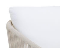 Allariz Dining Greige - Stinson White Armchair