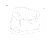 Orson Black Lounge Chair