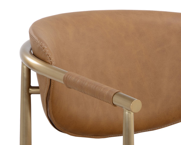 Heloise Dining Milliken Cognac Armchair