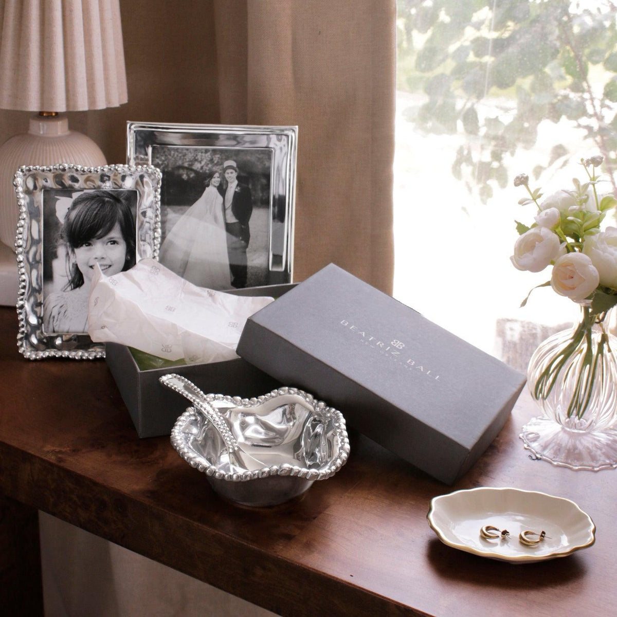 Giftables Organic Pearl 4 x 6 Frame - Frame Corner Detail | Bone & Brass