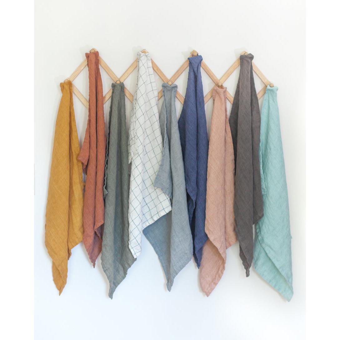 Stone Washed Linen Tea Towel