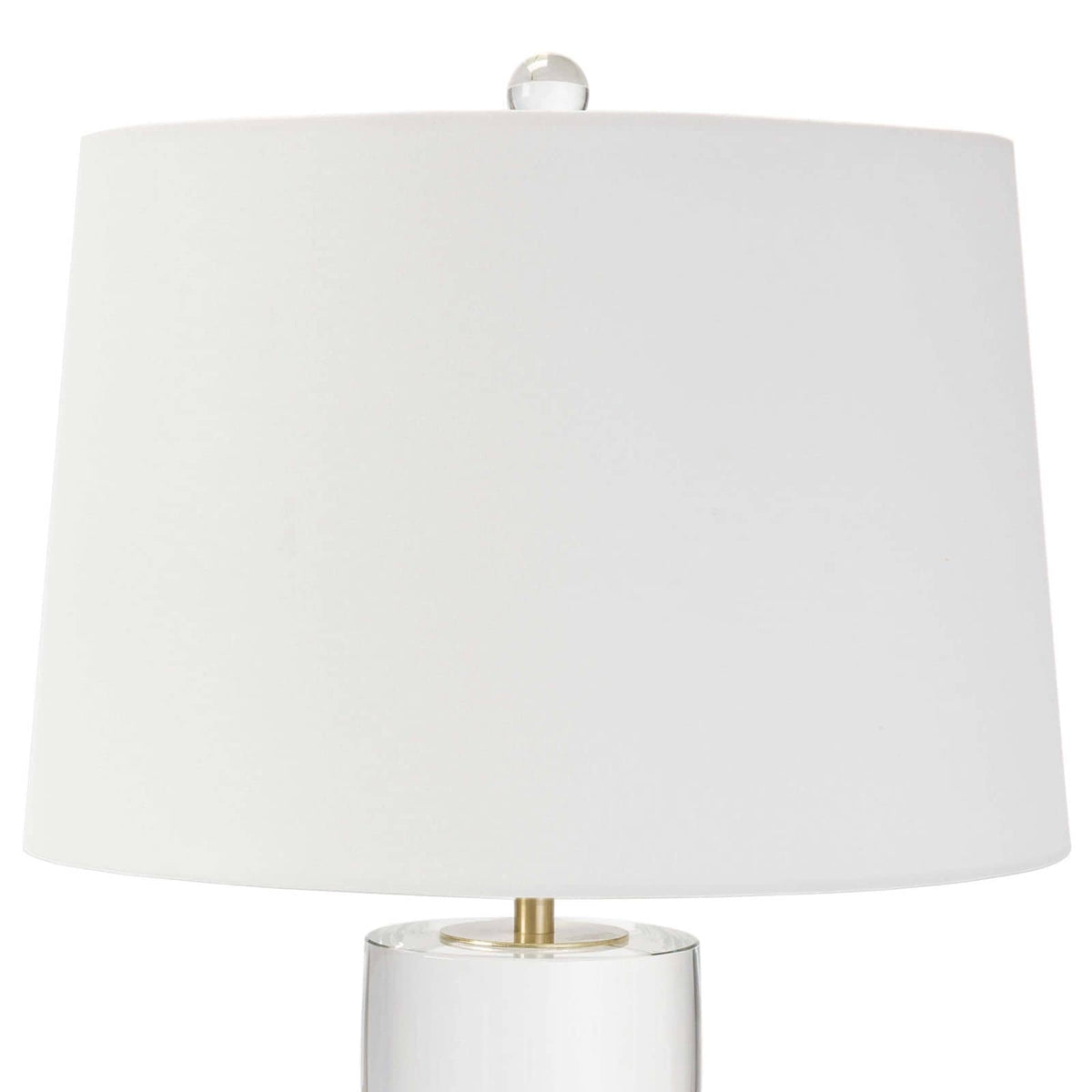 Joan Crystal Table Lamp Large - Lamp Base Detail | Bone & Brass