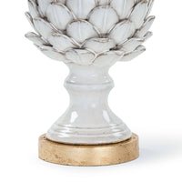 Leafy Artichoke Ceramic Table Lamp Off White - Lamp Shade Detail | Bone & Brass