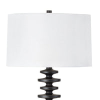 Fishbone Buffet Table Lamp Ebony - Lamp Detail | Bone & Brass