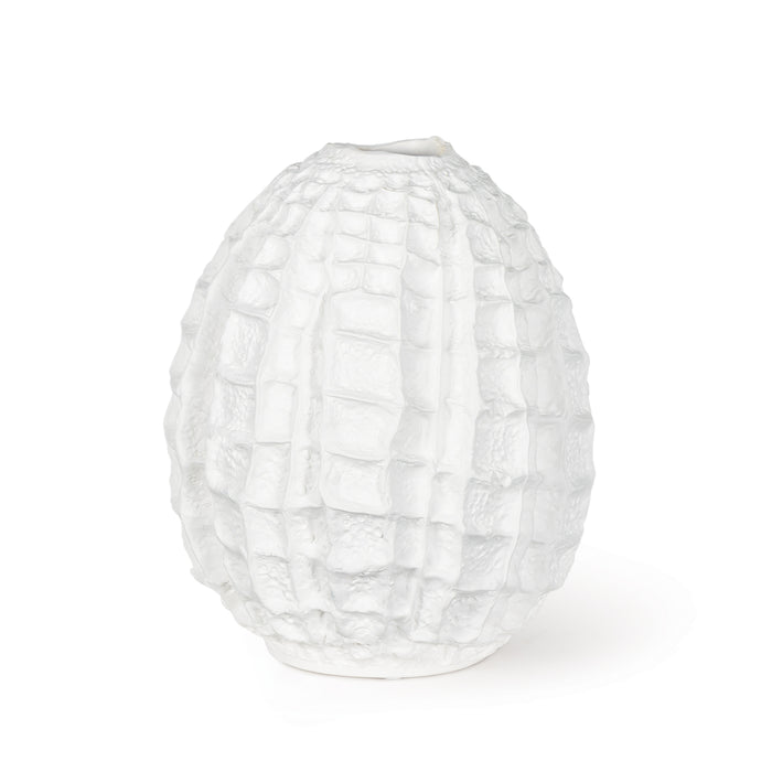 Caspian White Ceramic Vase