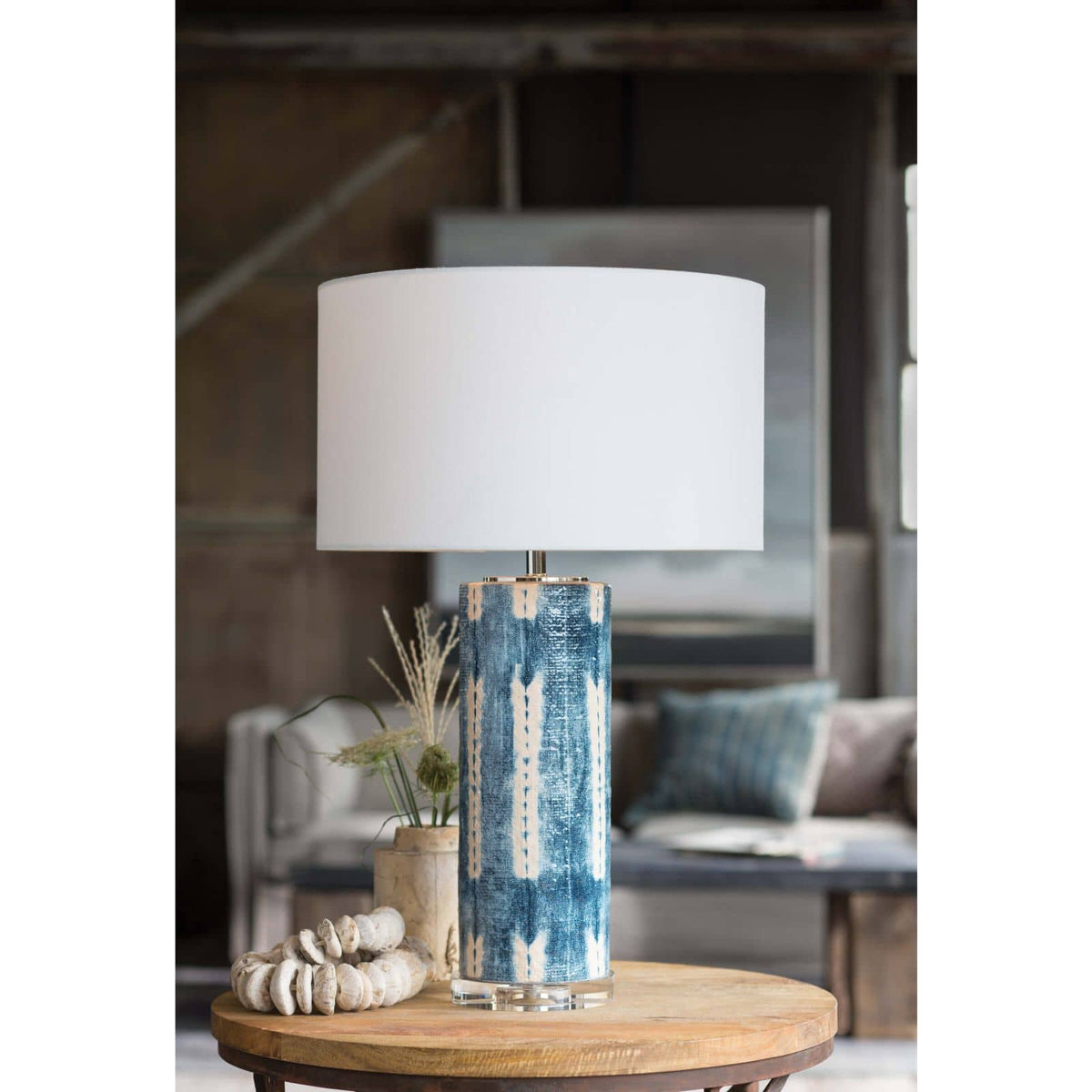 Mali Ceramic Table Lamp - Lamp Detail | Bone & Brass