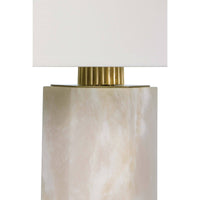 Gear Alabaster Table Lamp - Lamp Base Detail | Bone & Brass