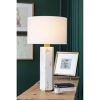 Gear Alabaster Table Lamp - Lamp Detail | Bone & Brass
