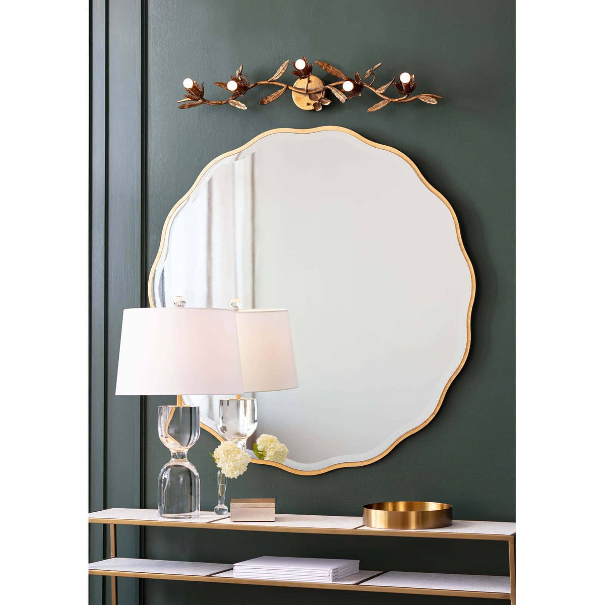 Joan Crystal Table Lamp Large - Lamp Detail | Bone & Brass