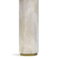 Gear Alabaster Table Lamp - Lamp Shade Detail | Bone & Brass