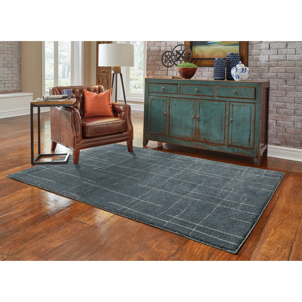 Alton Blue & Beige Casual Rug