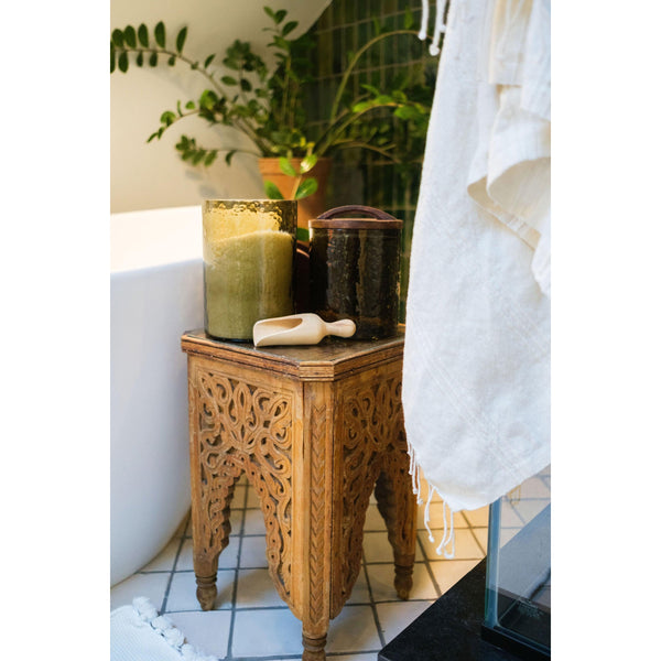 Hammered Glass Canisters, Assorted Colors