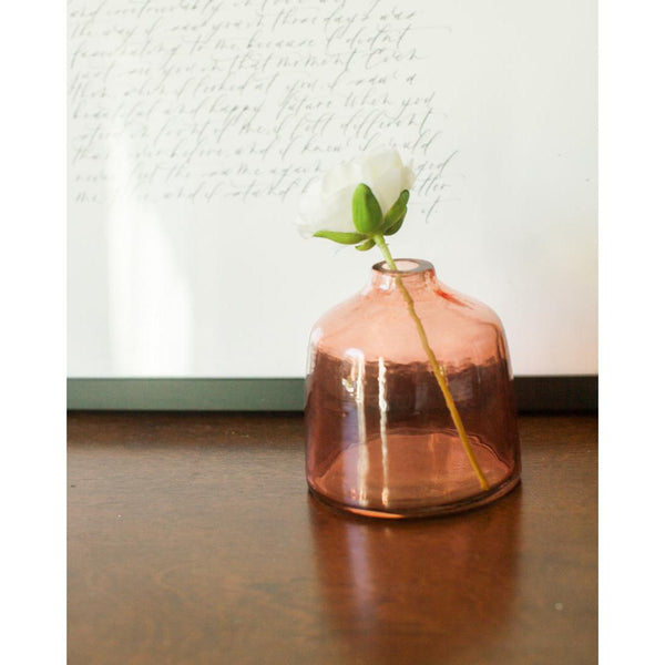 Bella Handblown Hammered Bud Vase