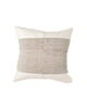 Decorative pillow with striped pattern on a white background