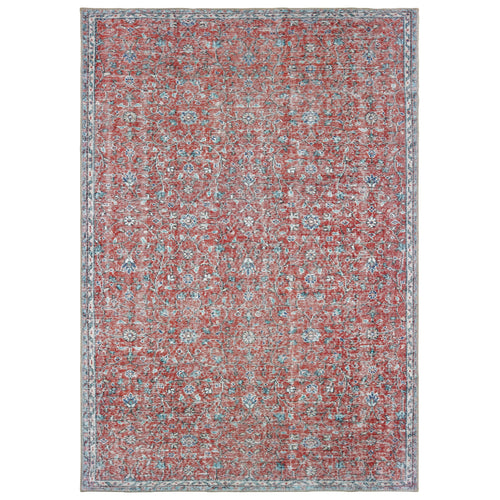 Sofia Red & Blue Casual Rug | Bone & Brass