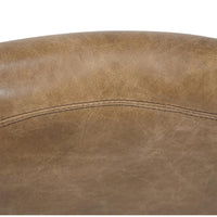 Marc Brown Leather Backless Stool