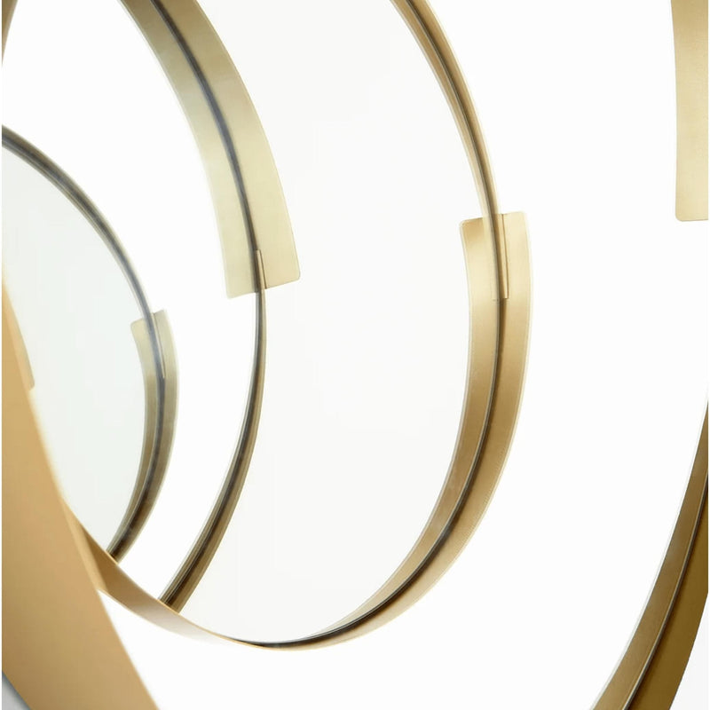 Gold Geometric Band Mirror, Small