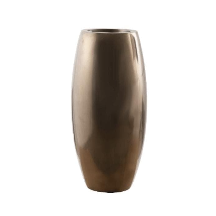 Elonga Medium Polished Bronze Planter