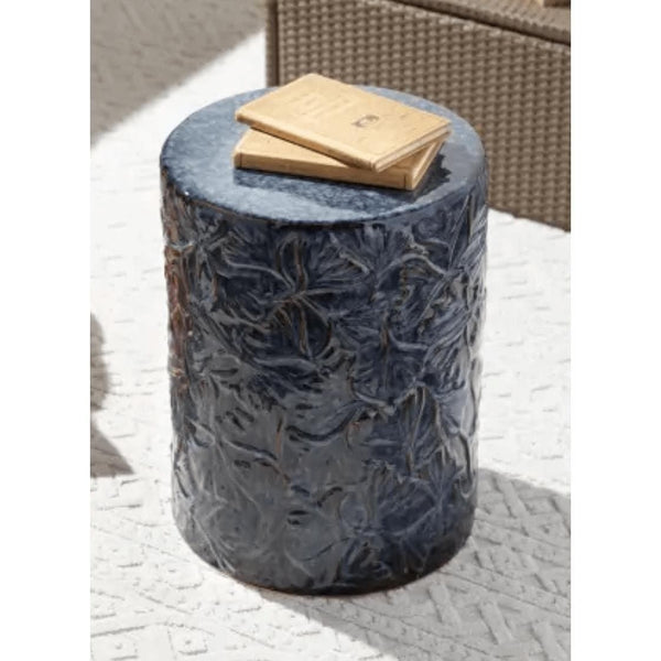 Blue Bishop Ceramic Stool