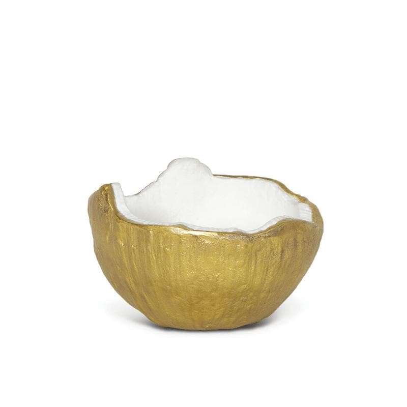 Pina Metal White & Gold Bowl Set